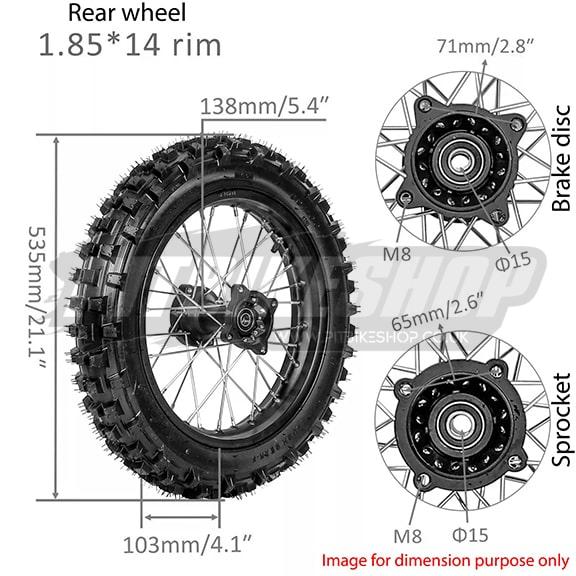 14" Rear Wheel - Off Road - Image 3