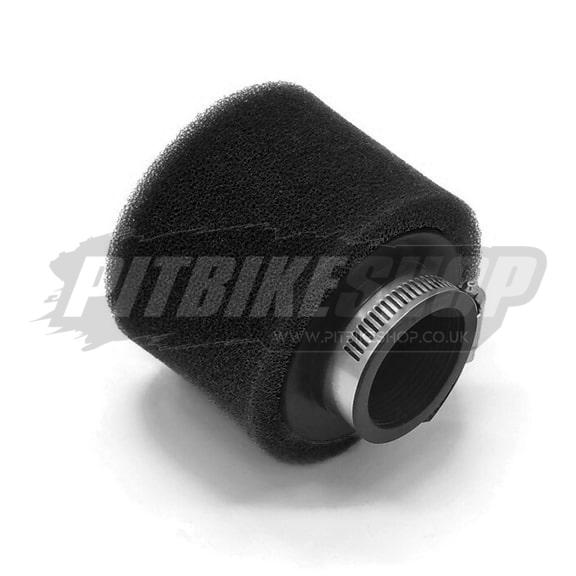 Air Filter - Twin Foam - Straight - Black - 35mm - Image 2