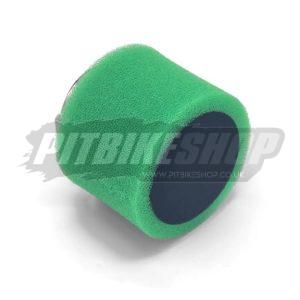 Air Filter - Twin Foam - Straight - Green - 45mm