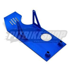 Engine Sump Guard - Alloy - Blue