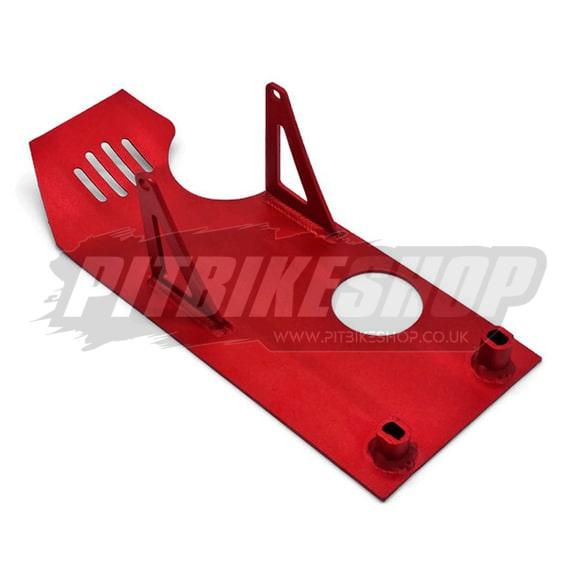 Engine Sump Guard - Alloy - Red