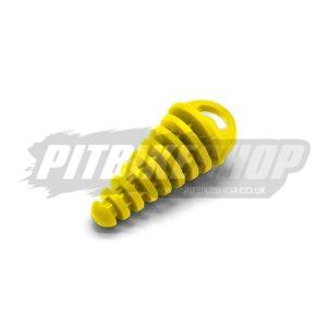 Exhaust Wash Plug - 15mm-37mm - Yellow