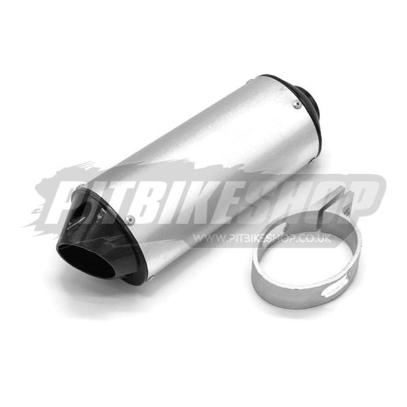 Exhaust Silencer - 38mm - Silver