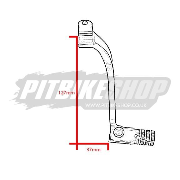 Gear Shifter - CNC Alloy - ZS190 - Black - Image 2