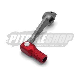 Gear Shifter - Alloy Short - Grey/Red