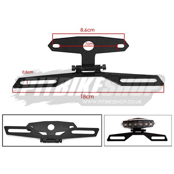 Number Plate/Light Bracket (Adjustable) - Image 2