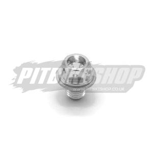Oil Sump Bolt - Drilled - Magnetic - Silver