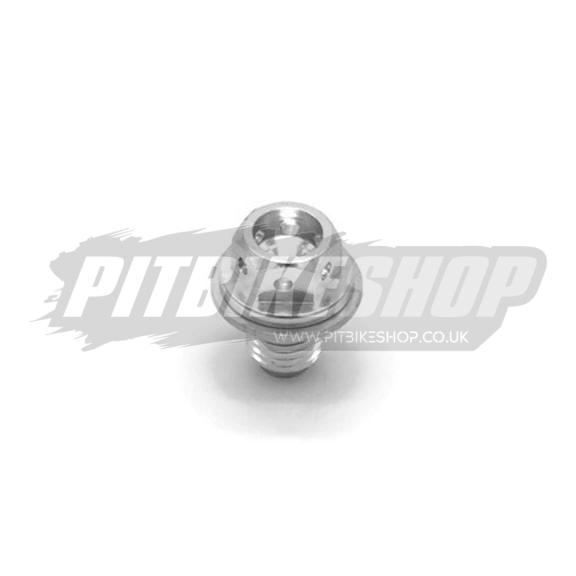 Oil Sump Bolt - Drilled - Magnetic - Silver