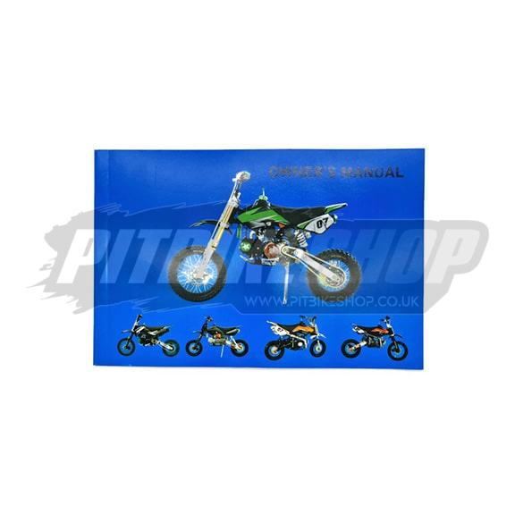 Universal Pit Bike Owners Manual & Maintenance Record