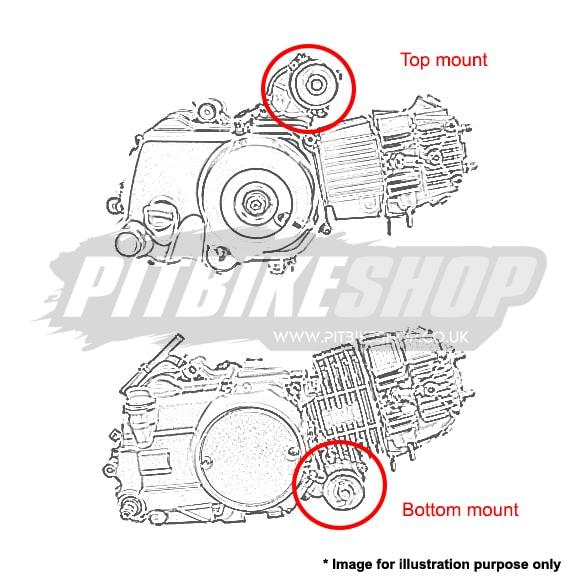 Stator Coil - 50cc-125cc - E/Start - Top Mounted - Runs Lights - Image 2