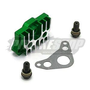 Oil Cooler Take Off Plate - CNC - Green
