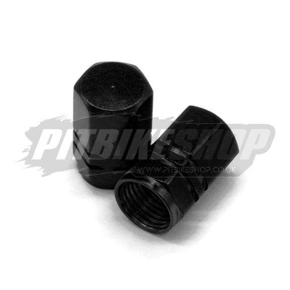 Valve Caps Aluminium CNC - Black