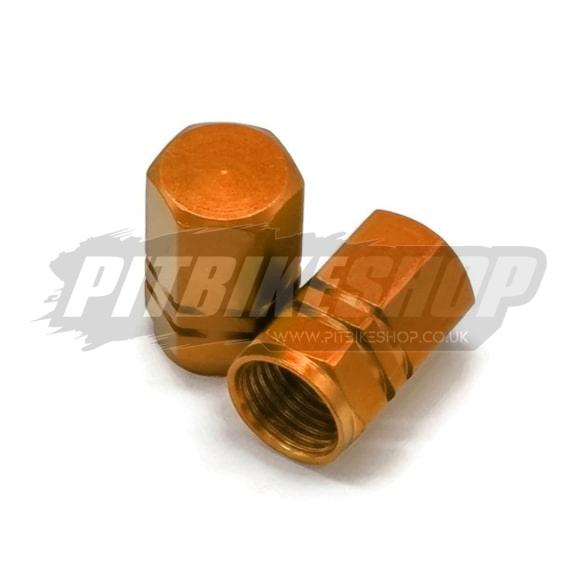 Valve Caps Aluminium CNC - Orange
