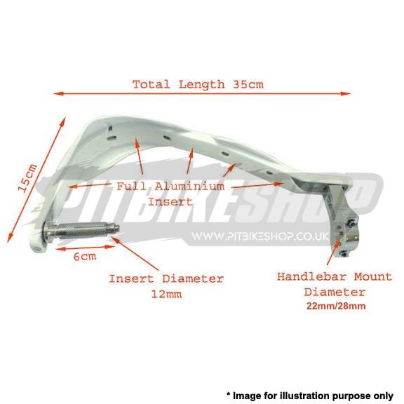 Hand Guards Reinforced - Black - 22mm/28mm - Image 2