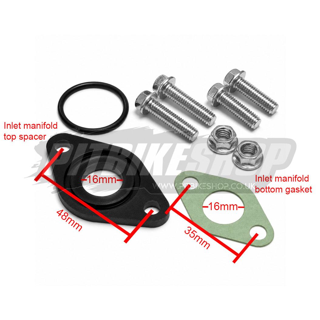 16mm Hole Carb Spacer & Gasket Kit (Zongshen ZL60 Version) - Image 2