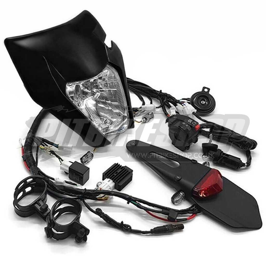 GRUF™ Universal Enduro Light Kit – Black Headlight